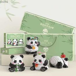 Blocs Panda série Micro bloc de construction créatif animaux mignons bricolage assemblé briques jouets pour enfants cadeau de noël R231020