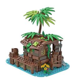 Bloqueos Pirata Shed Irates MOC S Barracuda Bay para 21322 49016 Ideas de la serie de temas de cabaña de playa Bloques Modelo Building Toy T230103