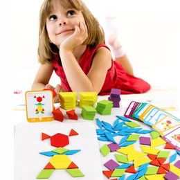 Bloques Puzzle Dla Dzieci Tangram Drewniane Puzzle Drewniane Zabawki Edukacyjne Montessori Dla Dzieci Prezent Zabawki Edukacyjne