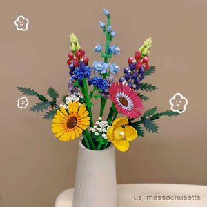 Bloques románticos 10313 flores de flores silvestres bloques de construcción creative hogar decoración de la planta ensamblar b regalo de juguetes para niña r230817