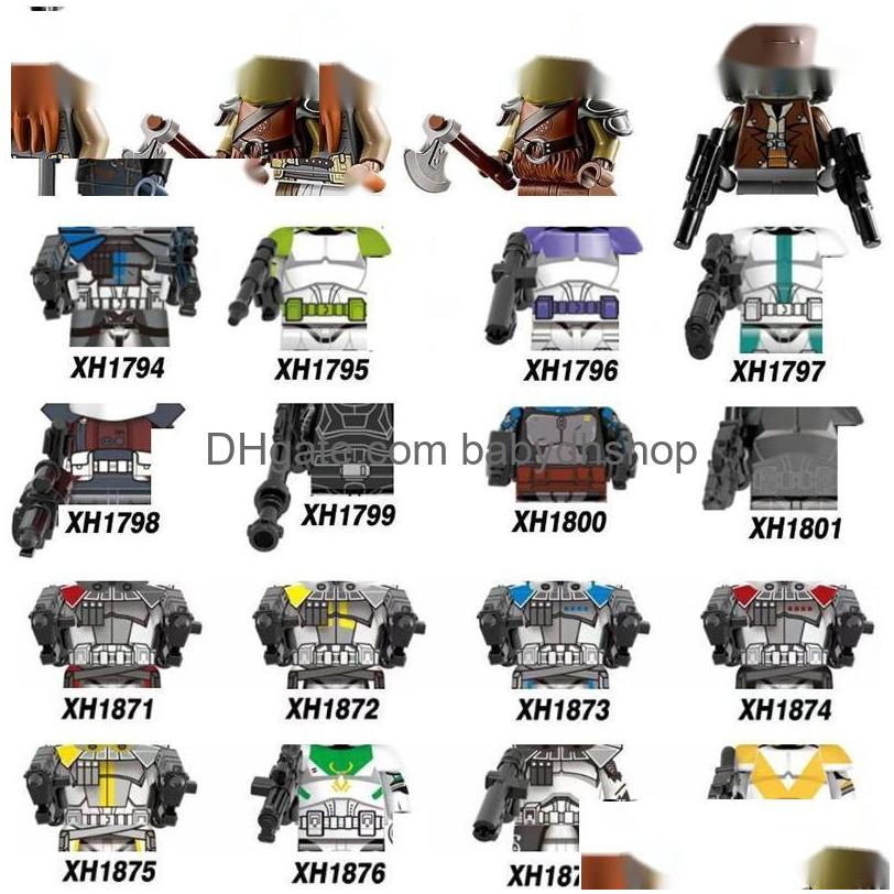 Blocks Soldiers Wars Clone Toy Clone Figures Building BS for Kids Toys Great Drop Delivery Gifts Modelo DH4ly