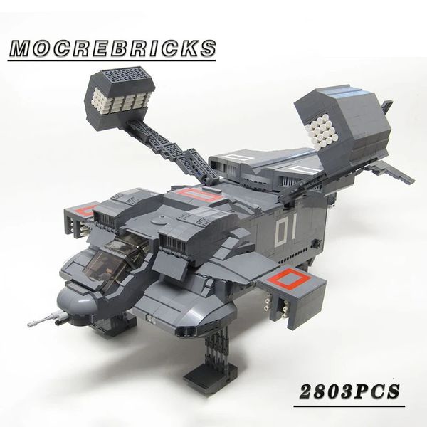 Blocs série spatiale MOC briques livraison directe UD4L navire de Transport minifig échelle modèle bloc de construction bricolage assemblage affichage jouet cadeau 231010