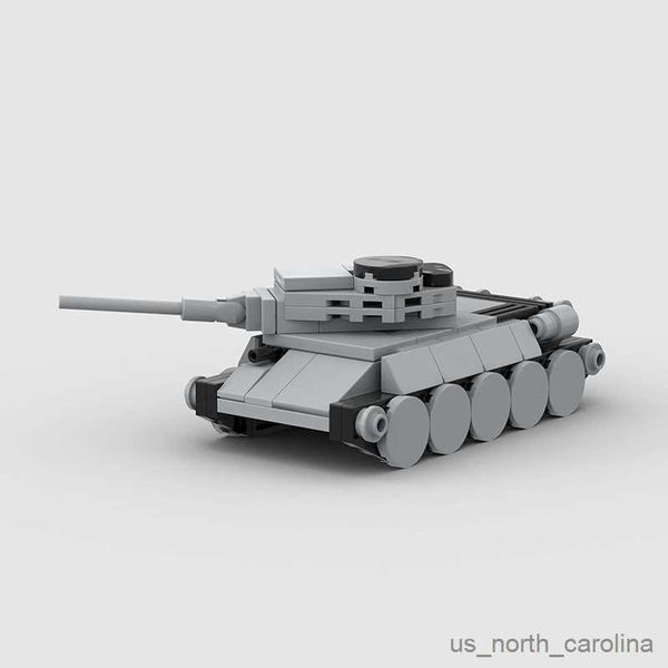 Bloques Tanque Bloques de construcción militares Modelo de plástico Ejército Cañón Soldado Figuras Armas Ladrillos Juguetes Niño R230913