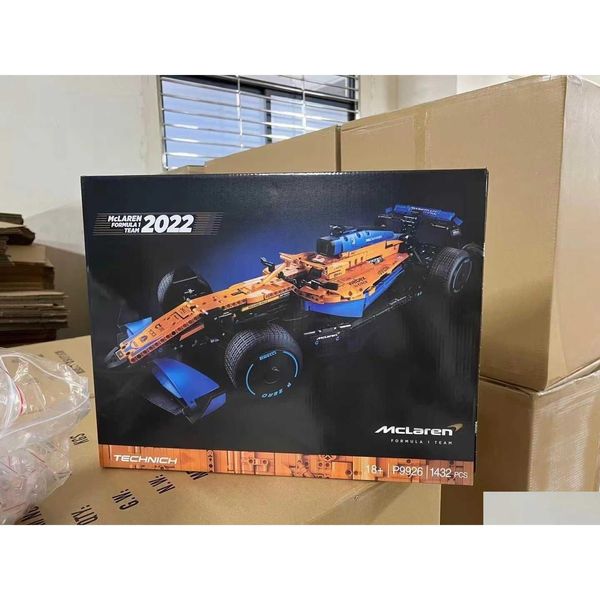 Bloques técnicos 42141 Mclarens Forma 1 Race Car Model Buiding Kit Block Ladrillos autoblocantes Moc Toys para niños Cumpleaños Gif Drop Del Dhr2W