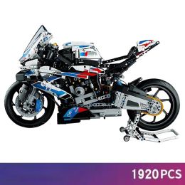 Bloques experto técnico famoso modelo de motocicletas bloques de construcción simulación locomotora ladrillos ensamblaje juguetes moc para niños regalos de cumpleaños