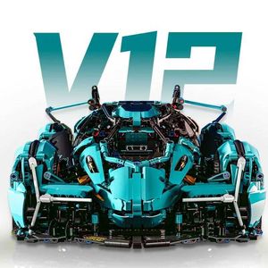 Blokkeert Technische Lambo V12 Vision GT Super Speed Sports Auto Bouwsten