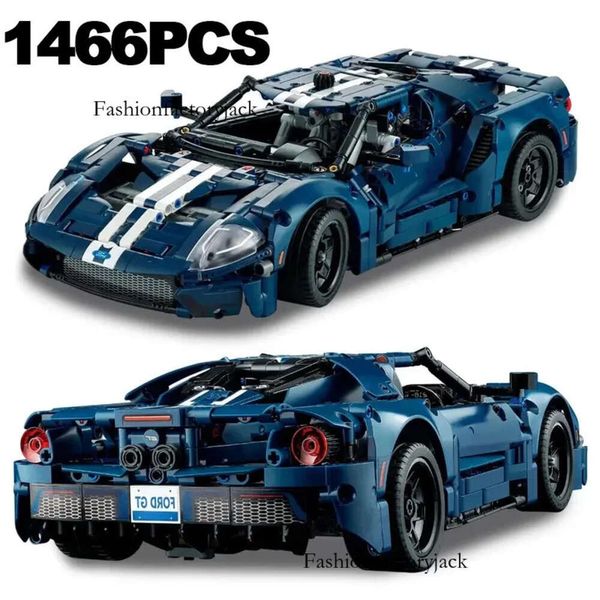 Blocs Technical MOC 42154 Ford GT Muscle Sports Car Blocy Blocage Modèle Racing Vehicle Assemble Toy Bricks For Kids Gift Adult Gift 231115