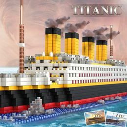 Blokken Titanic Micro Mini Bouwstenen Set 1860 Stuks Titanic Speelgoed Schip Model Bouwstenen 3D Puzzel Sets DIY Educatief speelgoed