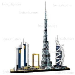 Blocs Tokyo Skyline New York City Architecture Skyline Building Blocings Buildings Bricks Bricks Town Street pour 2024 Cadeaux d'anniversaire pour enfants T240325