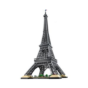 Blocs tour effel 10307 1 5M de haut Tour Eiffel 10001pcs PARIS Architecture de renommée mondiale Briques de construction Jouets pour adultes Cadeau 230506