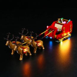 Blocs Éclairage à LED Vonado pour 40499 Kit d'éclairage de jeu de modèle à collectionner Santa's Santa's, non inclus le bloc de construction