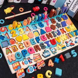 Blocs En Bois Montessori Jouets Fruits Numérique Alphabet Animal Trafic Figure Correspondant Puzzle Préscolaire Occupé Conseil Éducatif Enfants 230209