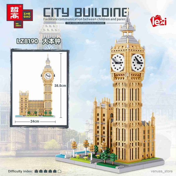 Blocs Architecture de renommée mondiale tour de construction Micro bloc de diamant gros jouets classiques pour cadeaux R230701