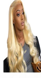 Blond 613 Human Hair Glueless volledige kanten pruik met babyhaar 10a Body Wave Lace voorpruik voor vrouw gebleekte knoop9576545