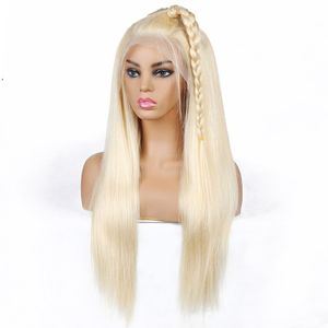 Ishow 13X1 T Part Perruque Blonde Couleur Brésilienne Droite Perruques de Cheveux Humains 613 Lace Front Perruque pour Femmes Tous Âges Indien Péruvien