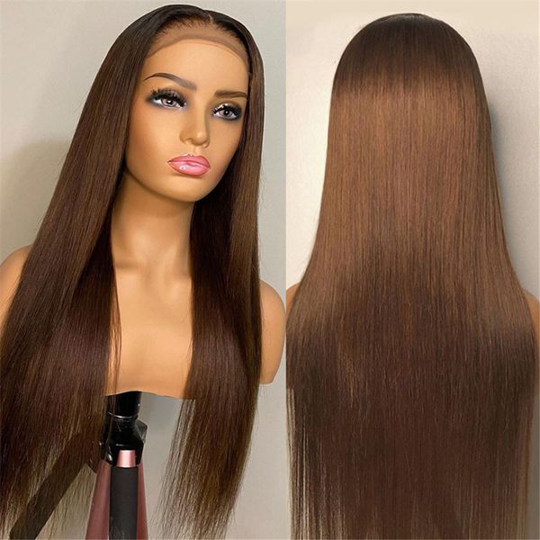 Blonde Lace Part Wigs Human Hair Straight PrePluck Lace Wig Highlight Omber Color Blonde Lace Wig 150% Remy