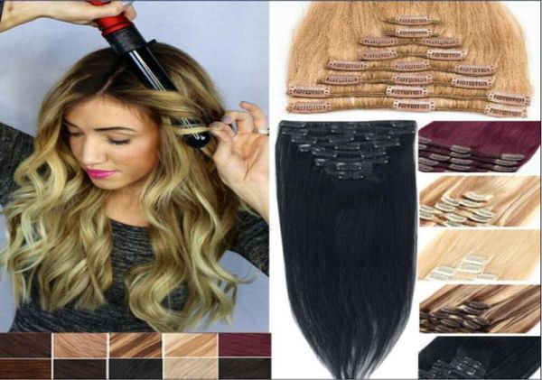 Clip raide blonde en extensions Cheveux Pony en queue de cheval comme humain longht 22inch71123195468355