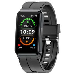 Bloedglucose slimme band horloge Lichaamstemperatuur ECG HRV-monitoring Fitness slimme armband IP67 Waterdichte multisportmodi198u