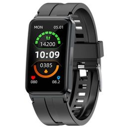 Glycémie Smart Band Watch Température corporelle ECG HRV Surveillance du fitness Smart Bracelet IP67 Modes multiples-sport imperméables256g