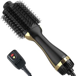 Blow One, 4 en 1, sèche-cheveux et volumateur en une étape, brosse à air chaud professionnelle avec ions négatifs anti-frisottis pour sécher, lisser les boucles