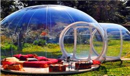 Tente bulle gonflable soufflant pour bulle de 3 m de diamètre pour la promotion de tente igloo transparente humaine 5838554