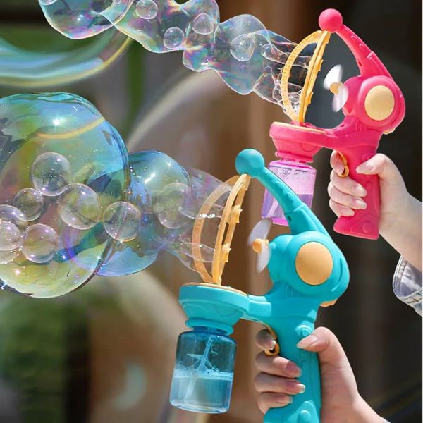 Bulles Bubbles Automatic Bubble Gun Toys Machine Summer Summer Outdoor Party Play Toy for Kids Birthday Surprise Gifts for Water Park 240425