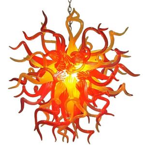 Lámparas de cristal soplado Lámparas modernas Diseño artístico Iluminación colgante LED de luz de Murano para decoración del hogar