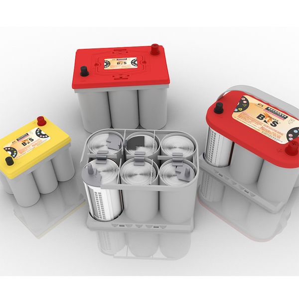 BLS spirale rouge haut pas batterie optima batteries AGM 12V75AH cycle profond démarrage à basse température démarrage arrêt RV