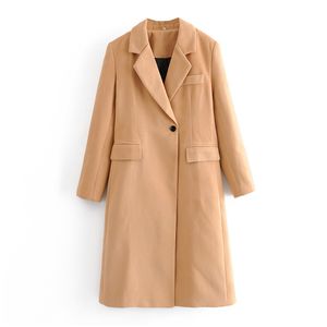 BLSQR Herfst Winter Casual Solid Jas Mode Dames Trench Coat Office Draag Dames Causal Long Overjas Bovenkleding 210430