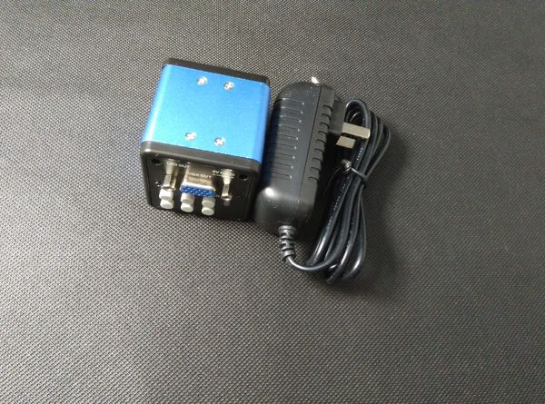 Freeshipping Blue 2.0MP HD 1/3 pulgadas Sensor C-mount Microscopio Cámara Lupa VGA salidas CMOS Chip para PCB Lab Industry