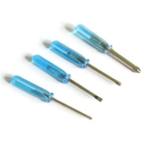 Mini destornilladores azules de 45mm 3,0 2,0 1,5 Phillips/destornillador ranurado/destornillador de llave Hexagonal 1000 unids/lote JL1512