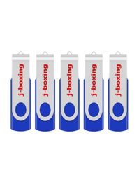 Blauw 5PCSlot 1G 2G 4G 8G 16G 32G 64G Roterende USB Flash Drives Flash Pen Drive Hoge snelheid Geheugenstick opslag voor computer LAPTO1844502