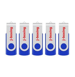 BLAUW 5PCSLOT 1G 2G 4G 8G 16G 32G 64G Roterende USB Flash Drives Flash Pen Drive Hoge snelheid Geheugenstick opslag voor computer LAPTO9858090