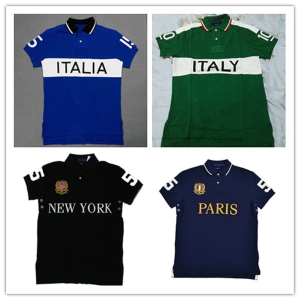 Les concepteurs bleus et verts conviennent aux t-shirts à manches courtes de coton 100% coton de haute qualité italien, à la technologie de broderie S-6XL 2024528
