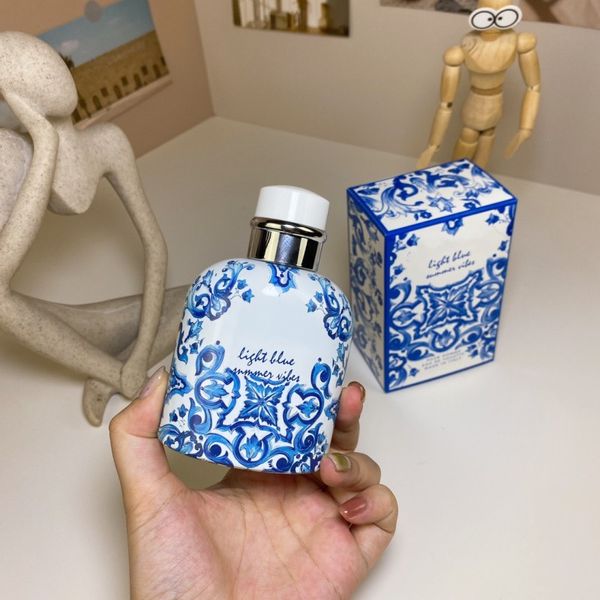 Porcelaine bleu et blanc Parfum léger Perfume bleu clair Edt pour homme Cologne pour hommes femmes durables
