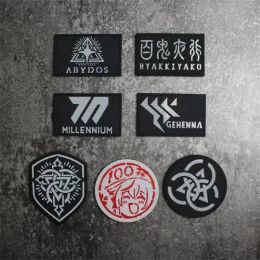 Blue Archive Tactical Patches Ir Réflexion Anime Bragez Millennium Henna Trinity Badges de Frontline