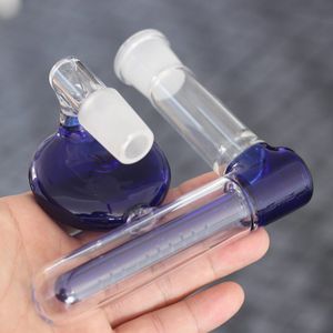 Blue Ash Catcher 18.8MM Inline Glass Water Percolator Ash Catcher Pipe pour verre Bong