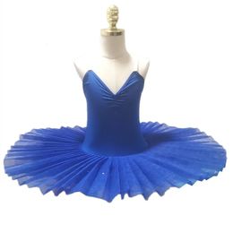 Jupe Blue Ballet Tutu Swan Lake Ballet Robe Childrens Performance Costume Kids Belly Dance Clothing Stage Professional 240520