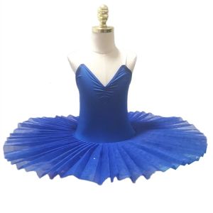 Jupe Blue Ballet Tutu Swan Lake Ballet Robe Childrens Performance Costume Kids Belly Dance Vêtements Professionnel 240411