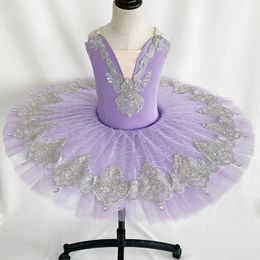 Blue Bird Purplel Professional Ballet Dance Tutu ruche randen klassieke ballet tutu -jurk voor meisjes vrouwen uitvoering 240509