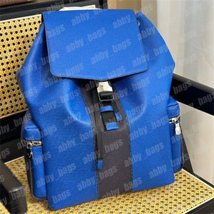 Blauw zwart bruine bloem rugzak herenontwerper rugzakken lederen sport fitting bagage schoudertassen reizende duffle handtassen v rugzak