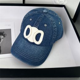 Blue Black Designer Baseball Cap Mens Cowboy denim caps luxe hoed dames zomer sunhats outdoor sport casquette zon hoeden verstelbaar