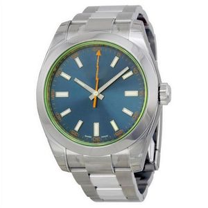 Montre de luxe bleu noir hommes MILGAUS 40mm automatique à remontage automatique sans pile modèle 116400GV montres acier inoxydable 18k OYSTER AAA3225