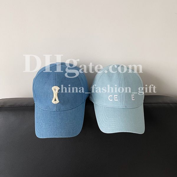 Blue Canvas Baseball Cap Broidered Cap Visors de voyage CAP CAP SPORT DE LOISIR BALLE CAP SUMPRE BRAINable