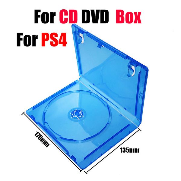 Blue CD Discs Case Bracket Holder Box para PS4 Slim Pro Games Disk Storage Cover Protector Reemplazo del juego Accesorios Fedex DHL UPS ENVÍO GRATIS