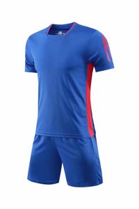 Blauwe kinderen Kids Soccer Jersey Mannen Outdoors Voetbal Kits Uniformen Futbol Training Shirts