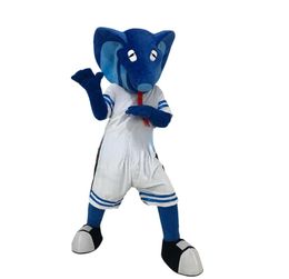Cobra bleu mascotte personnalisée couvre-chef créatif dessin animé Costumes de sport personnalisés marche marionnette costume de fête taille de fête noël