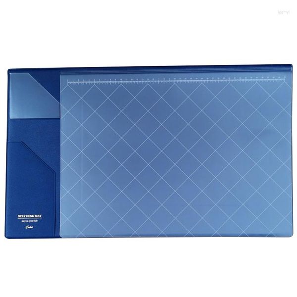 Bleu mignon corée du sud A4 grand cuir artificiel bureau école bureau Pad cadeau papeterie fournitures Fine étudiant Organi