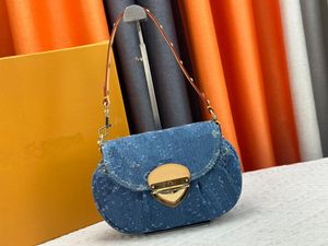 Bleu denim crossbody vague dernier designerPetit sac en jean femmes nouveau sac à bandoulière sac à bandoulière en toile