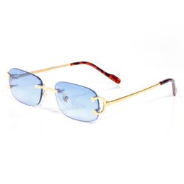 Lunettes de soleil de concepteur bleu pour hommes femmes lunettes à rayures polarisées cadre carré lunettes de soleil rétro femmes hommes polyvalent sport eyeglasse297v